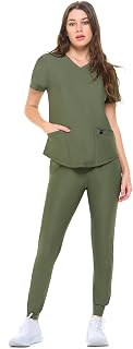 Natural Uniforms Ultra Stretch Womens Jogger Scrub Set