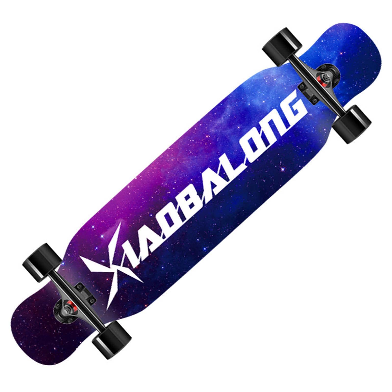 Complete Skateboards 47 Inch Standard Skateboard for Beginners Kids Boys Girls Teenager 9 Layer Maple Double Kick Deck