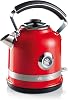 Ariete Moderna Su Isıtıcı Kırmızı 285400 - Modern Kettle 1,7 Lt, 2000 Watt, Paslanmaz Çelik Gövde, Su Sıcaklığını Gösteren Termometre, 360° Kablosuz Taban