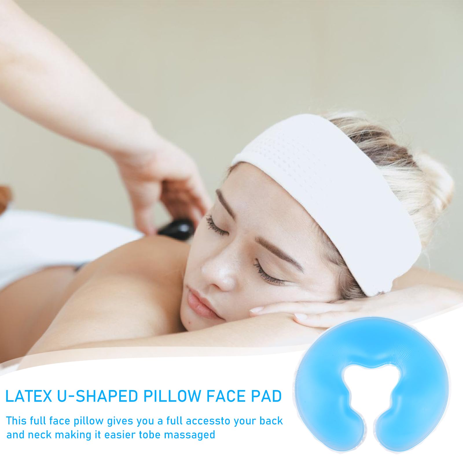 Cojín de silicona para spa, cojín facial de silicona, cojín de gel para masaje, cojín facial de gel para mesa de masaje, cojín facial, masajeador de spa, belleza, cuidado de la piel, superposición