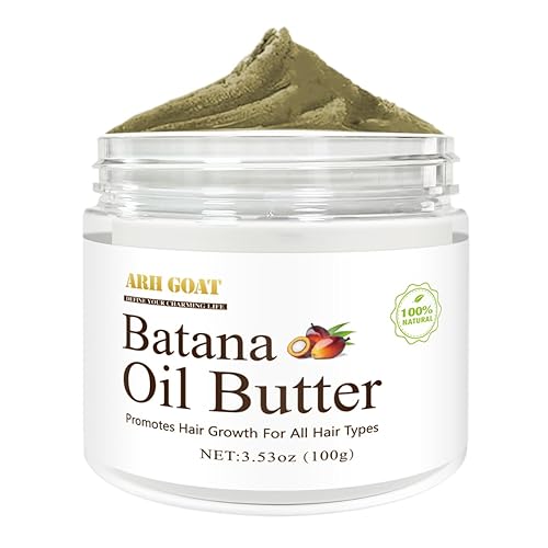 ARHGOAT Aceite de batana Promueve el crecimiento del cabello, ingredientes 100% naturales pura mantequilla de batana cruda para mujeres y hombres