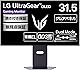 LG ゲーミングモニター LG UltraGear OLED 32GX850A-B 31.5インチ 有機EL/4K(3840×2160)/VESA Dual-Mode(4K@165Hz/FHD@330Hz)/0.03ms/DCI-P3 98.5%/DisplayHDR True Black 400/HDMI 2.1/USBハブ/グレアパネル/ファイナルファンタジーXIV 推奨認定モデル