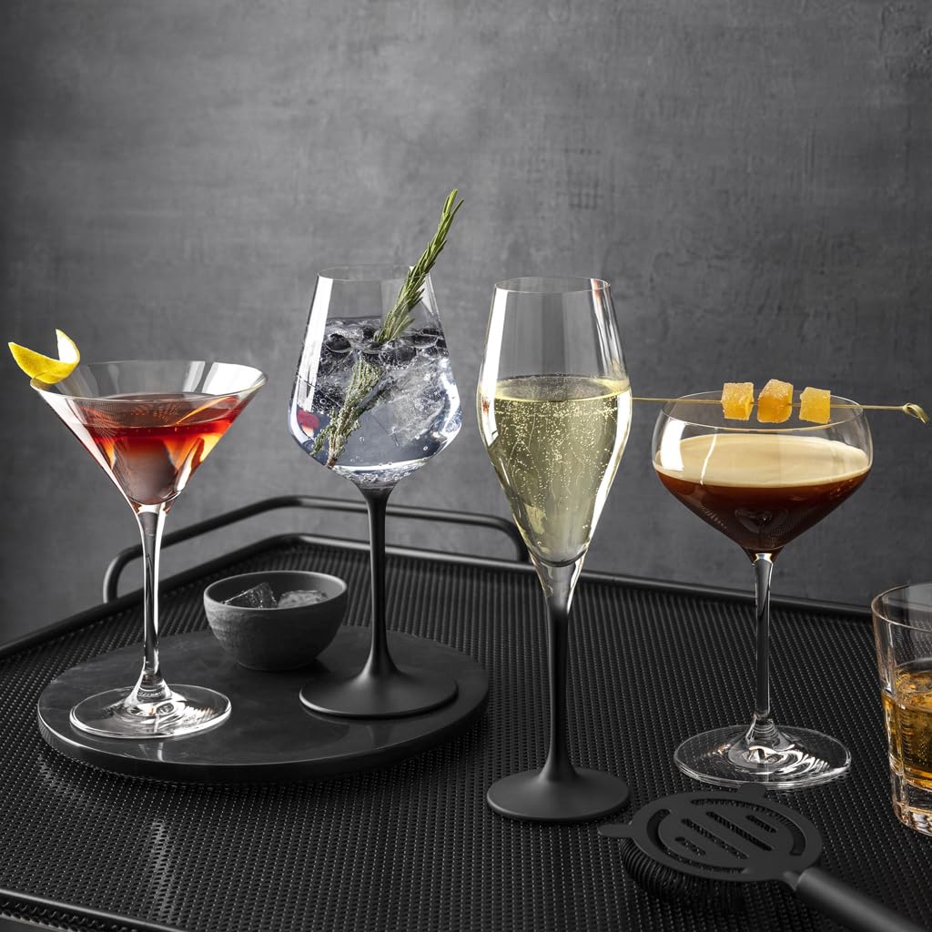 Villeroy & Boch - Purismo Copa Martini Set 2 Piezas Claro, Apto para Lavavajillas, Vaso de Cocteles, Copas de Cocktail, Vidrio de Cristal
