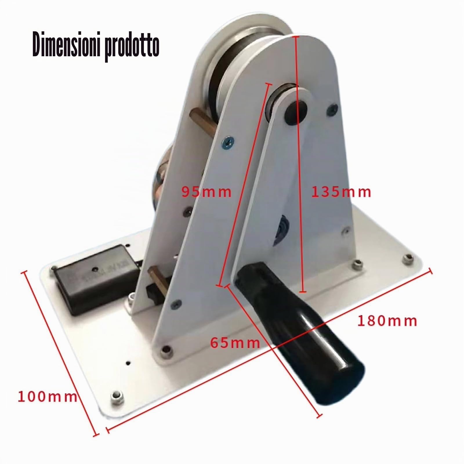Generatore a manovella, 50 W, dinamotore manuale di emergenza portatile con porta di ricarica USB, alimentatore di emergenza per esterni con comoda maniglia, per operazioni sul campo, indagini, aiuti