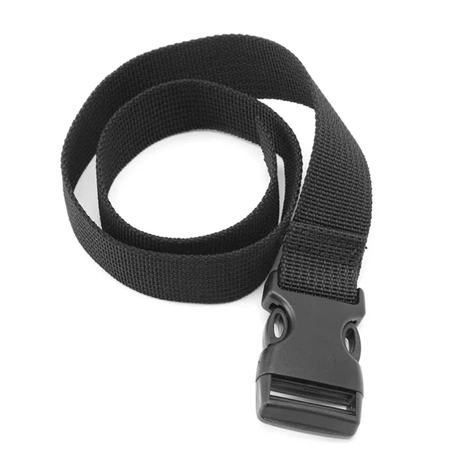 Cinghia di fissaggio for bagagli da viaggio in nylon nero con fibbia a camma, kit, strumento campeggio all'aperto(1m)