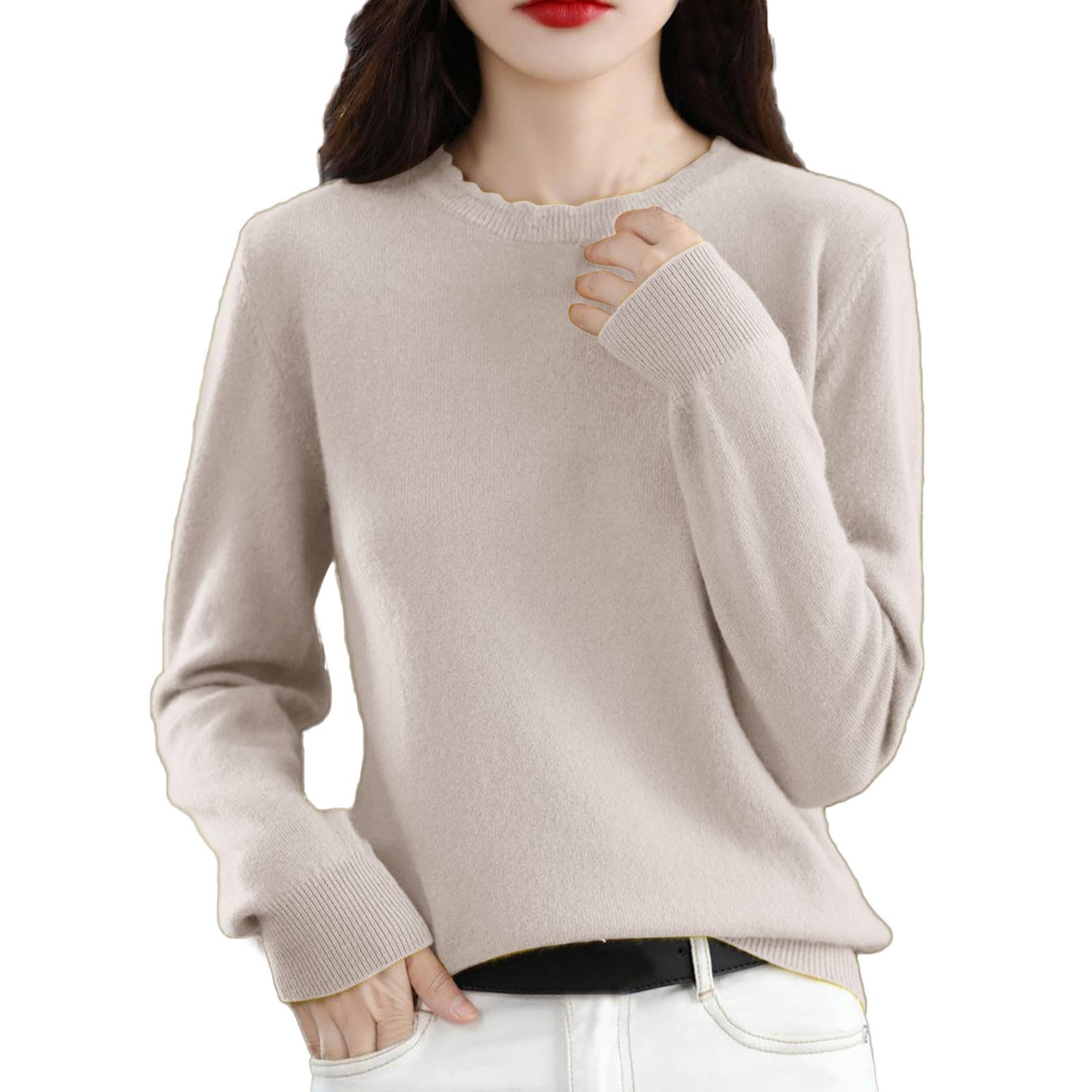 Camiseta térmica Interior Femenina Manga Larga Cuello para Invierno Abrigada