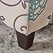 Christopher Knight Home Breanna Fabric Storage Ottoman, White And Blue Floral