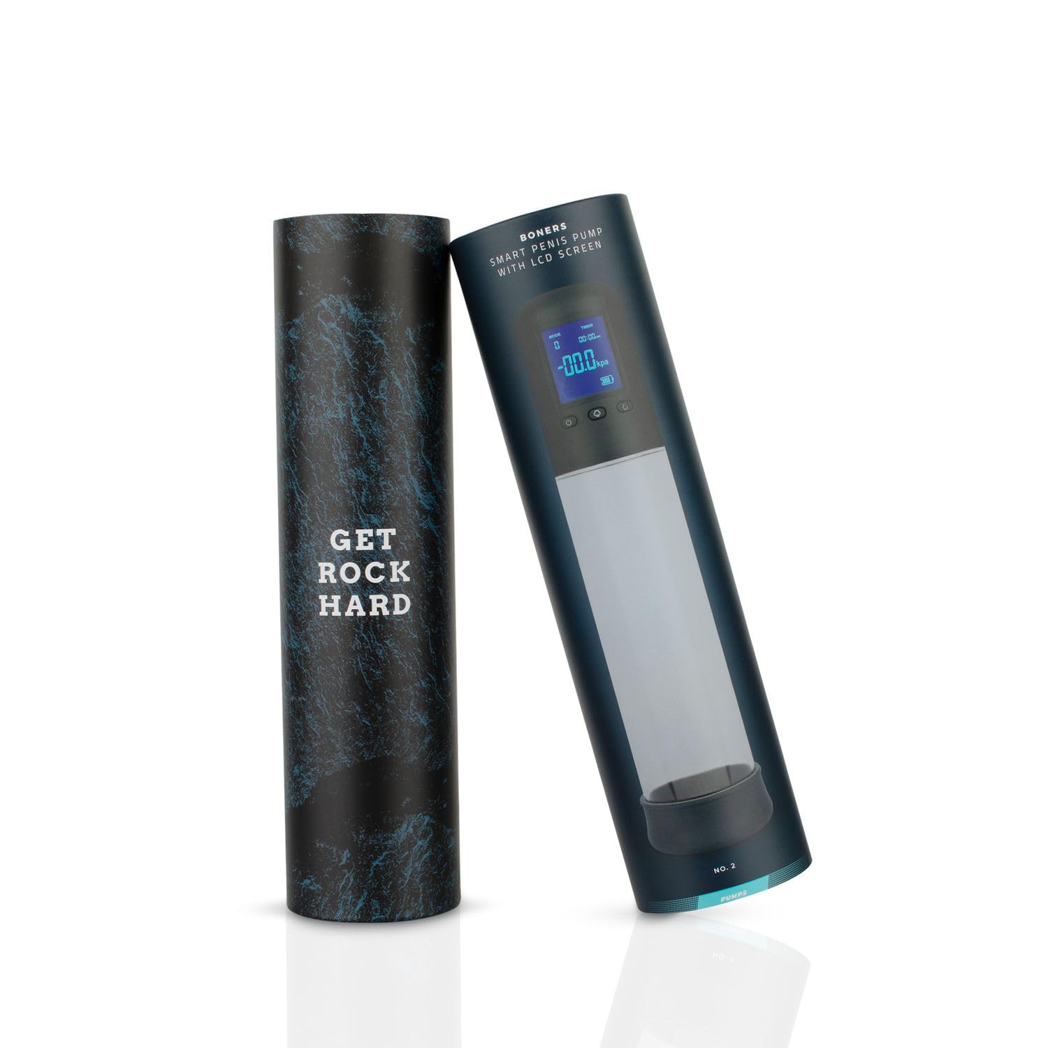 Boners Pompa per pene con schermo LCD - Pompa a vuoto intelligente, modalità di pressione preimpostate