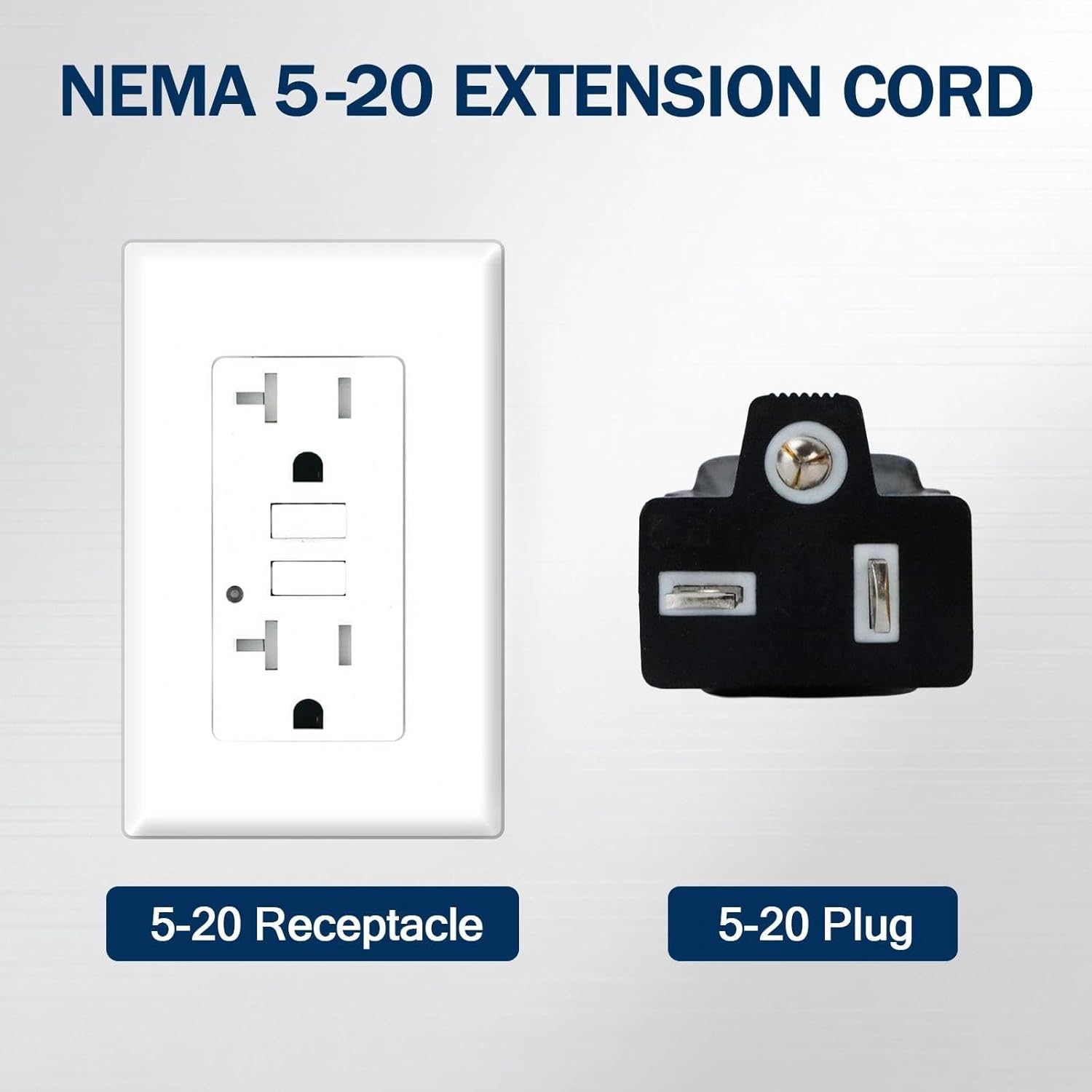 EP 25 Ft 10 Gauge Outdoor Extension Cord with T-Blade Plug, Heavy Duty NEMA 5-20 P/R Power Cord, 20A 250V 10/3 STW Cable for Lawn, Garden, Appliance, Yellow