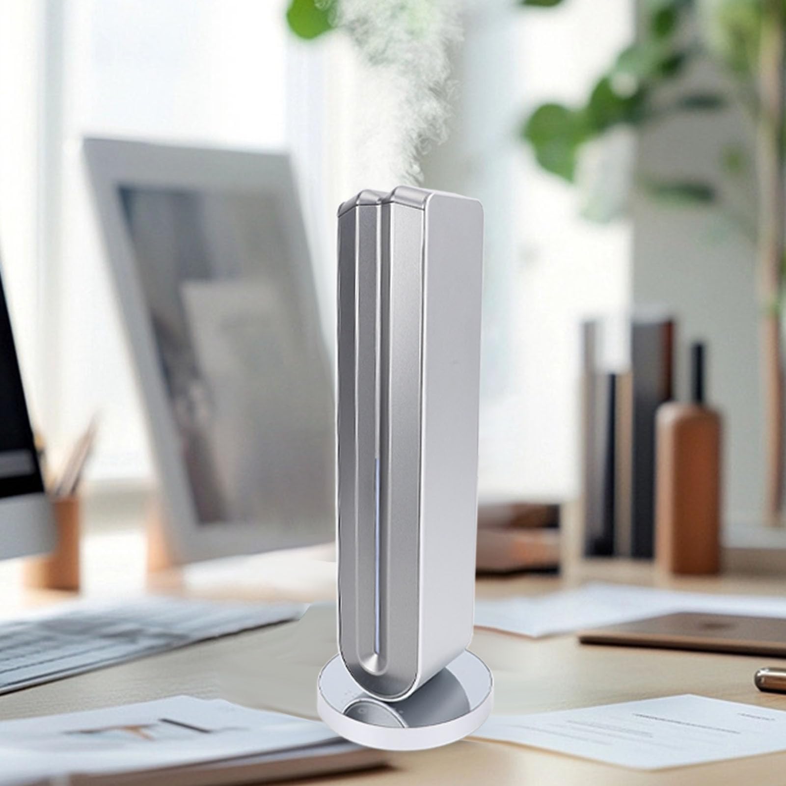 Difusor de Aceite Esencial Elegante Aleación de Aluminio Control Táctil Difusor de Fragancia con Menos Agua para la Oficina del Hotel en Casa 100-200㎡