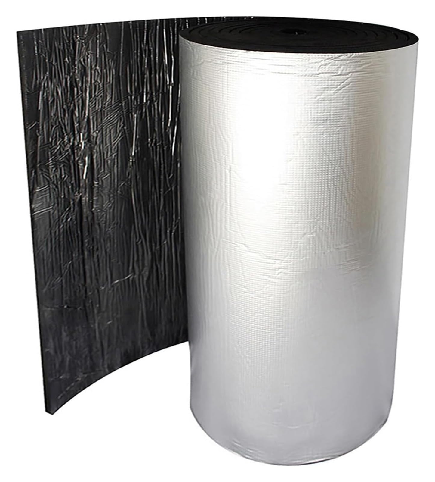 Isolamento in foglio di alluminio autoadesivo, Foglio di protezione termica in alluminio, rotolo isolante riflettente, for irrigazione invernale, kit di isolamento for porta del garage, spesso 0,2 pol