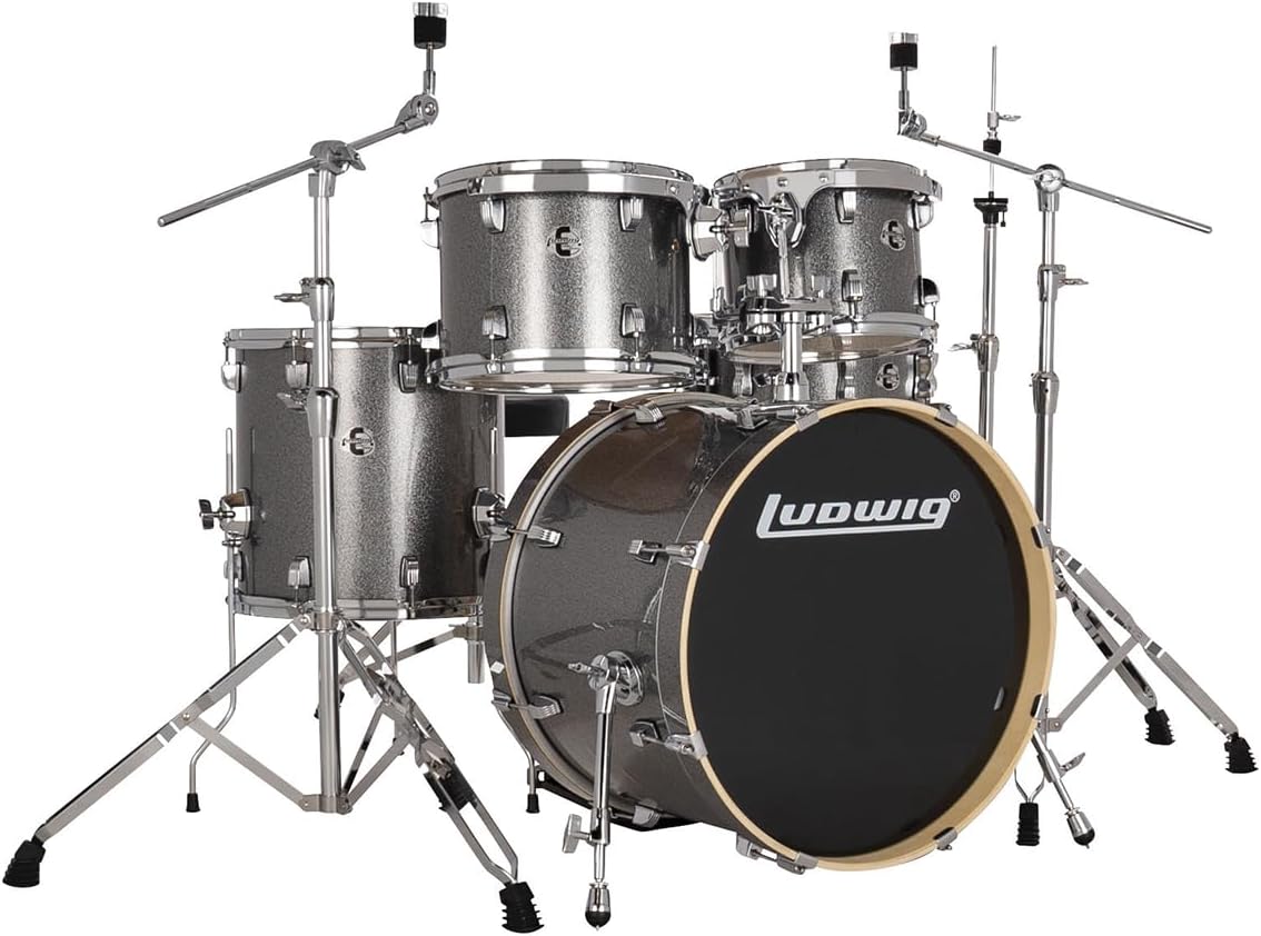 Ludwig Element Evolution 5-piece Drum Set with Hardware - Platinum