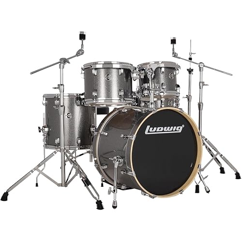 Ludwig Element Evolution 5-piece Drum Set with Hardware - Platinum