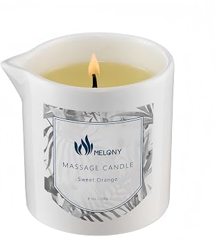 MELONY Massage Candle, Sweet Orange, 230 g / 8.1 oz