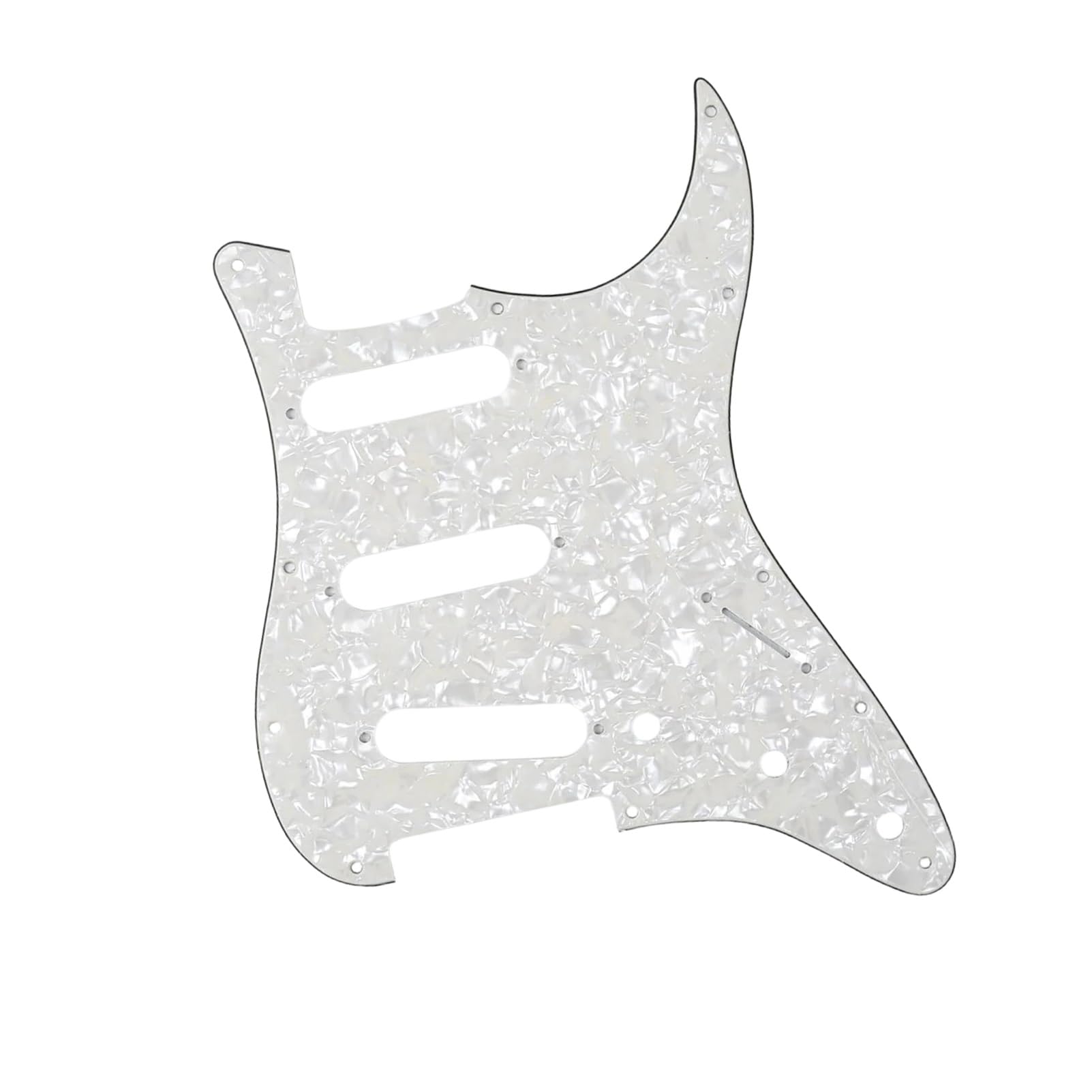 Standard Pickguard do gitary elektrycznej Miłośnicy Muzyki SSS Profesjonalna Maskownica Do Gitary Elektrycznej ST Z 11 Otworami W Standardzie Nowoczesnym Stylu(Parchment)