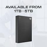 Seagate One Touch 4TB, Password activated hardware encryption, portable external hard drive, PC, Notebook & Mac, USB 3.0, Space Gray (STKZ4000404) - 7