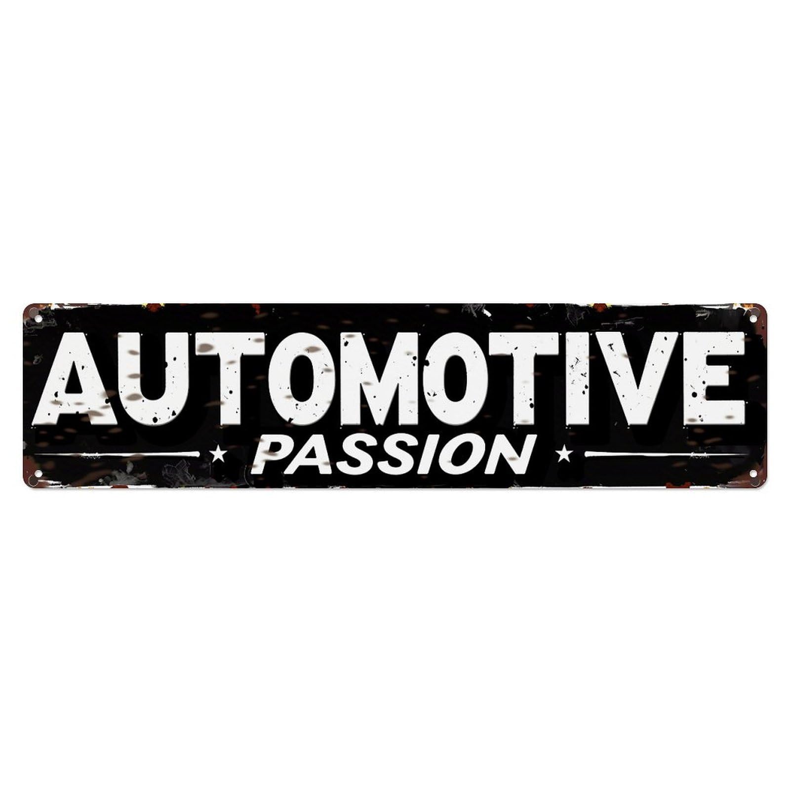 Jdyaojiesheng Vintage Automotive Passion Metal Sign Pattern Tin Sign Retro Metal Wall Decor Metal Poster, Home Bar Garage Farmhouse Cafe Wall Art Decoration 4X16inch