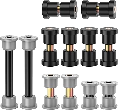Panglong Club Car Precedent Bushing Kit-Polyurethane, Front Suspension & Rear Suspension and A Arm Bushing Kits, Suitable for Precedent 2004-Up, OEM #102506601, 102506401, 102956201, 102956201