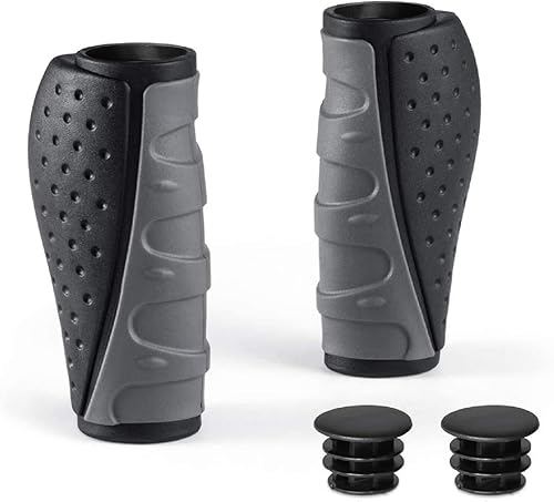 Miniatura 8 de PRUNUS Agarres antideslizantes de goma suave para manillar de bicicleta, MTB, BMX, bicicleta de montaña, bicicleta eléctrica, scooter, crucero