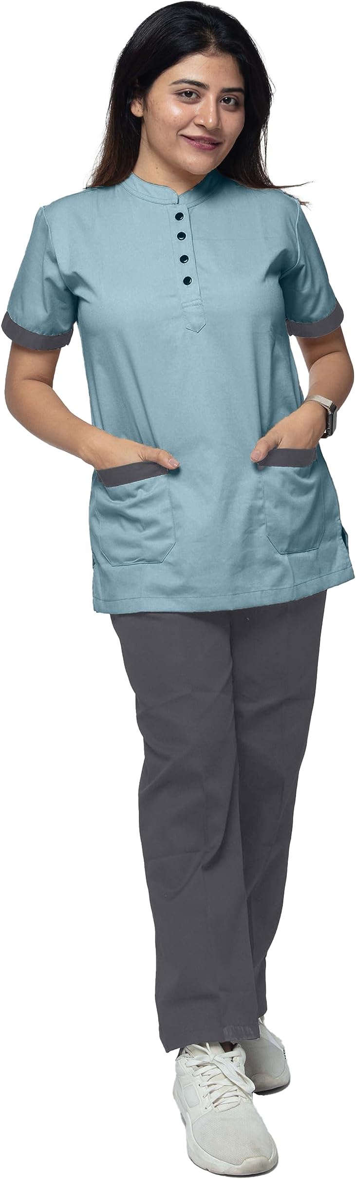 Women's Polyester and Cotton Twill Support Staff Uniform