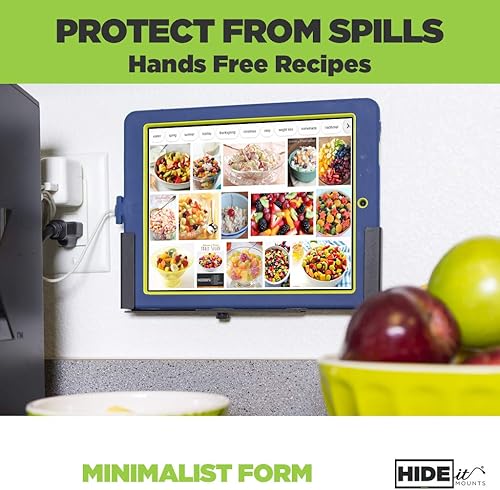 Miniatura 3 de HIDEit Mounts Uni-T - Soporte universal de pared para tableta, soporte ajustable de acero negro para iPad, iPad Pro, iPad Mini, Samsung Galaxy y