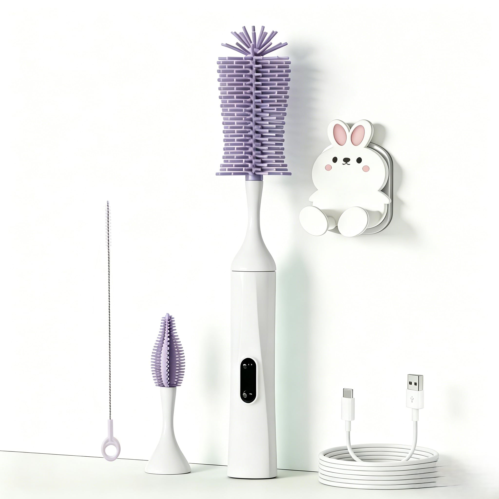 Electric Bottle Brush - Automatic Cleaning for Baby Bottles -9