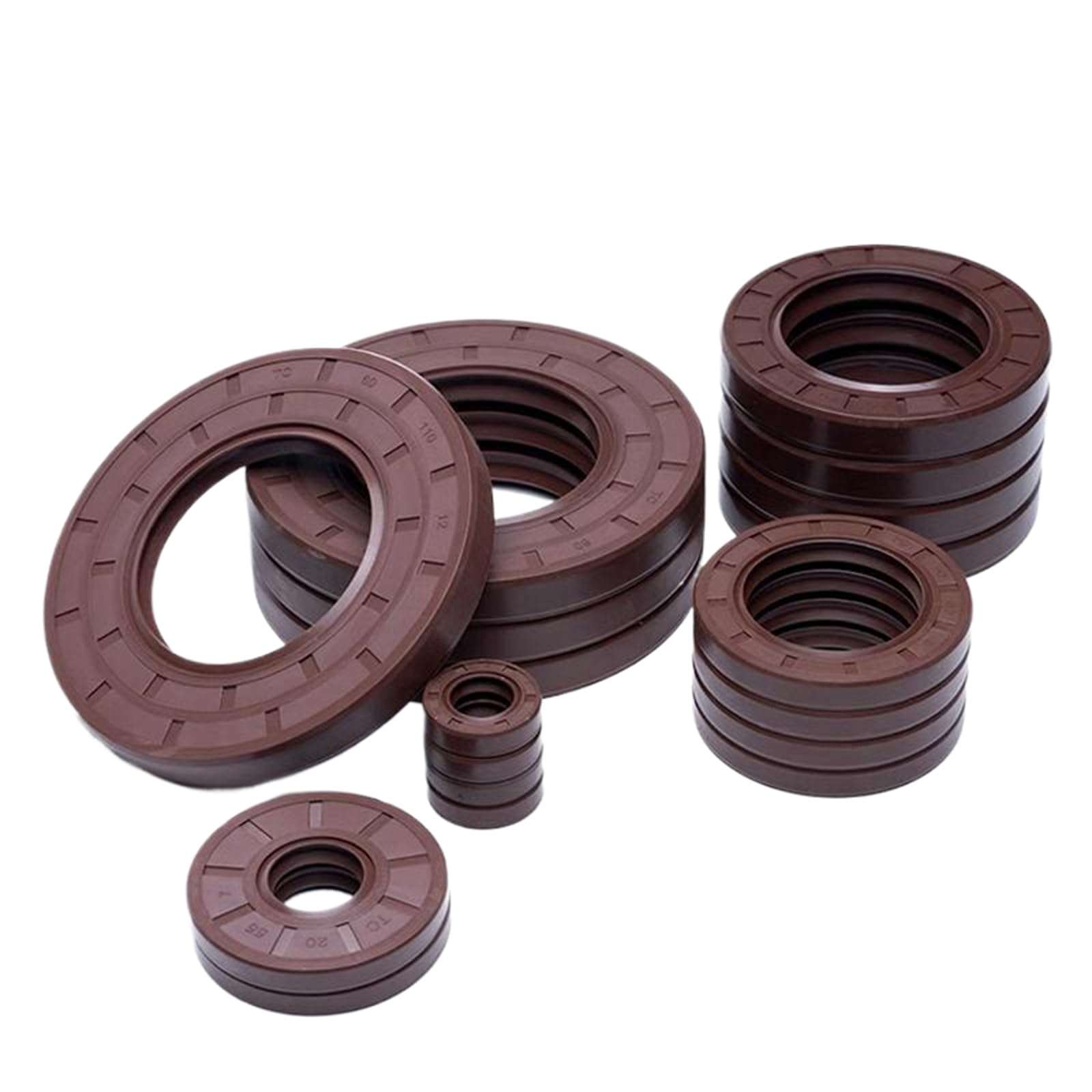 2 Stück Skelettöldichtung aus Fluorkautschuk, TC-Dichtring-Skelett-Öldichtung 50mm x 62mm x 10mm(IDxODxL), FKM-Skelett-Öldichtung