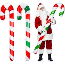 4 Pcs 54 Inch Jumbo Christmas Inflatable Candy Canes Decors