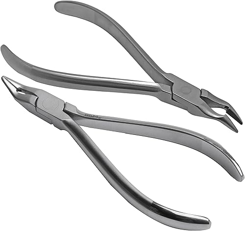 RDM - Caja de alicates Weingart de acero inoxidable dental de alta calidad, diseño angular con insertos de carburo de tungsteno alemán, ortodoncia,
