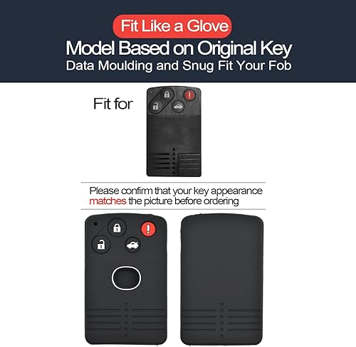 Miniatura 2 de 2 unidades para Mazda CX-7 CX-9 MX-5 Miata RX-8 Smart Card 4 botones llavero funda protector llavero entrada sin llave soporte remoto