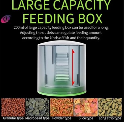 Alimentador Automático Peixe Aquário Dosador Inteligente Ração Tanque Dispenser Comida