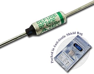 Vigor_Source 3 pcs. SF240E NEC SEFUSE SF240E Thermal Fuse Thermal Cut Out 240C Cutoff 240 Degree 10A 250V (Work with 110V/125V) New SF240E