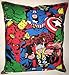 Marvel Pillow Hulk , Iron man , Captain America , Spider-Man, Avengers Pillow is approximately 10” X 11" .