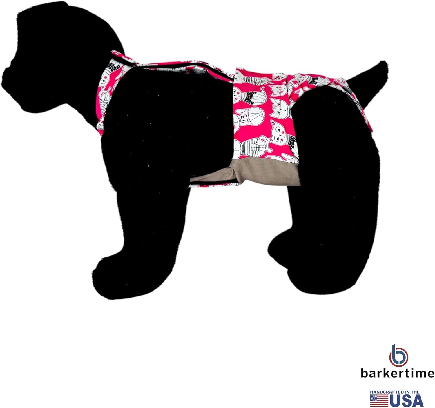 Meowgical Mischief Dog Diaper Overall, XXL, with Tail Hole - Made in USA
