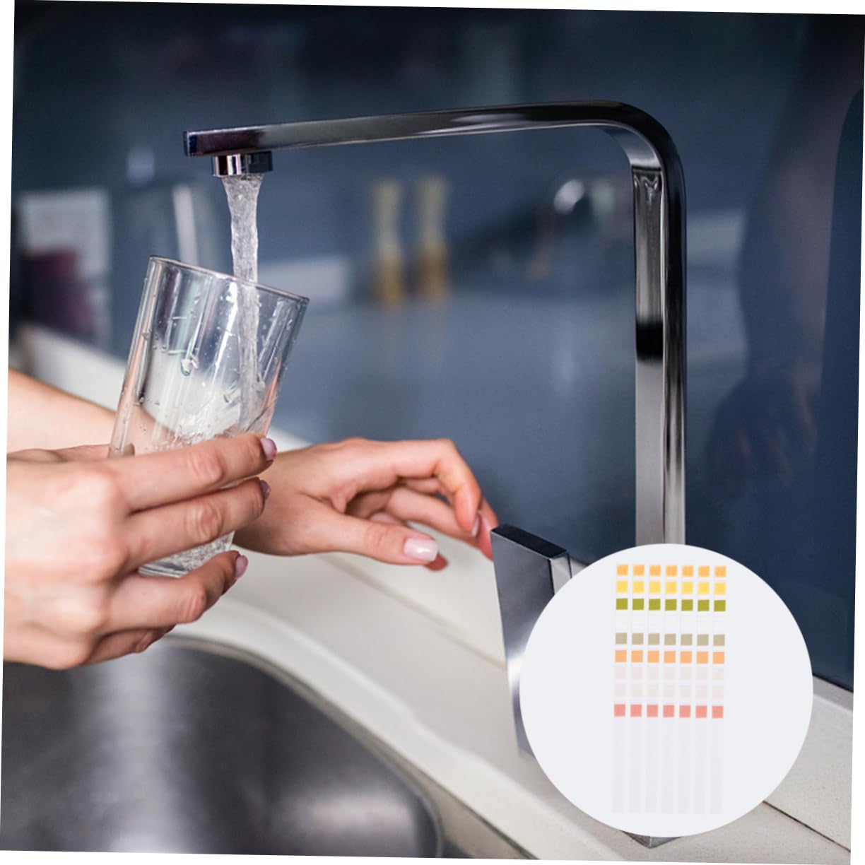 Zerodeko 3 Set Test Di Qualità Dell'Acqua Test Del Ph Strisce Reattive Per Piscina Strisce Reattive Ad Alta Sensibilità Tester Di Qualità Dell'Acqua Dura Kit Per Test 50 pezzi*3
