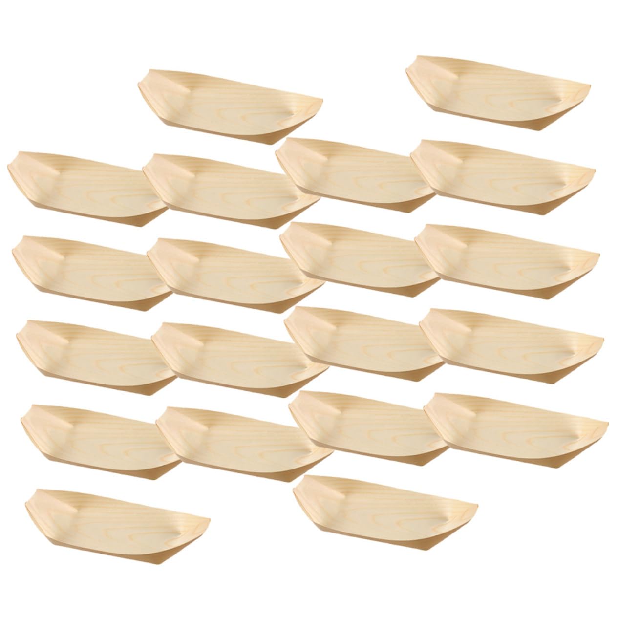 STOBAZA 200pcs Sushi Tray Mini Sushi Boat Sushi Boat Plate Sushi Dish Daily Use Sushi Plate Japanese Sushi Compact Sushi Plate Sushi Serving Boat Restaurant Sushi Plate Japanese Decor Wood
