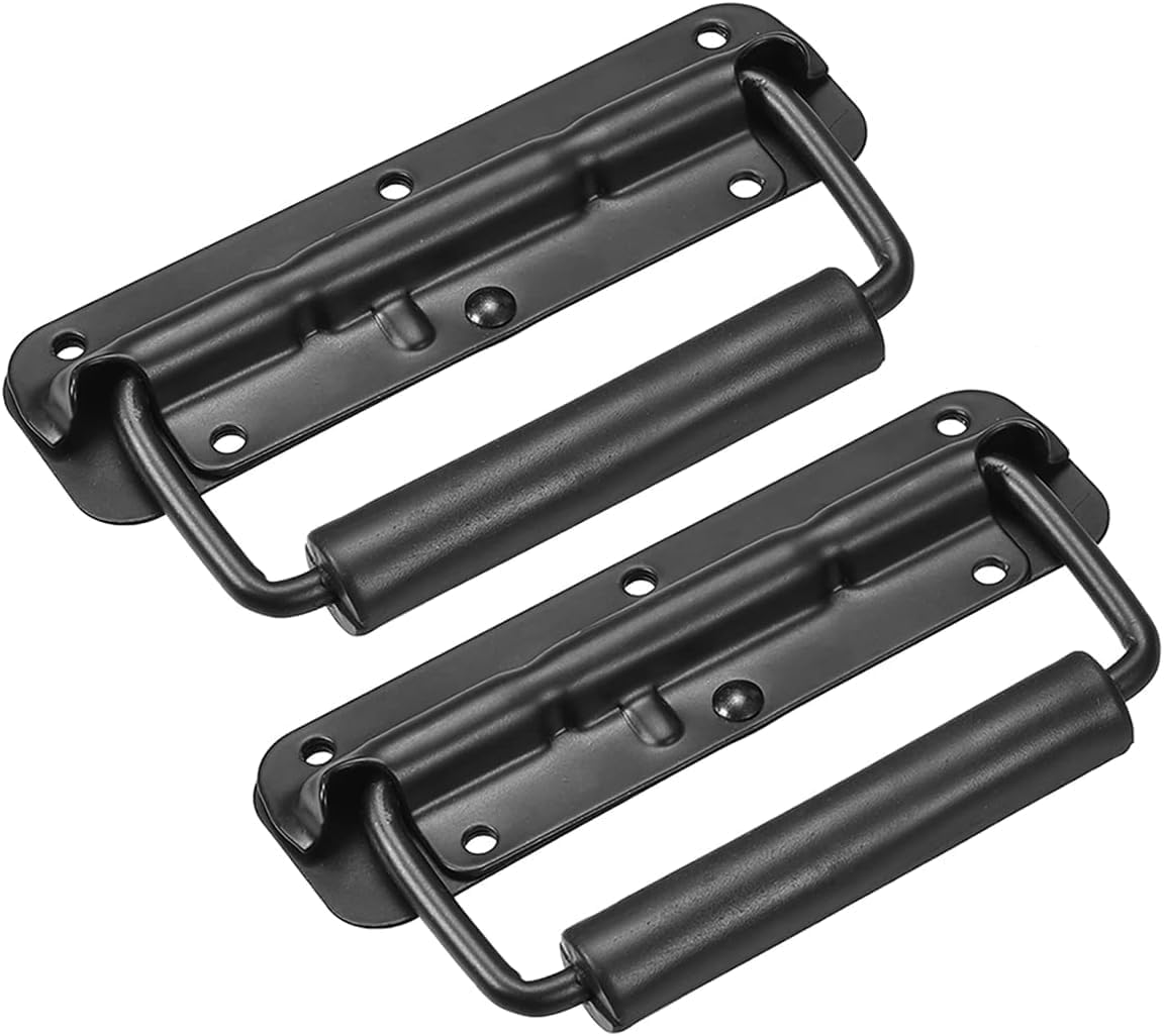 ZHYUAN 2 x box handles, stainless steel handle, spring handle, 100 mm, folding box handle
