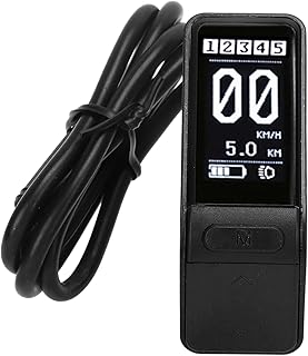 Yuecoom Electric Bike LCD Display, Waterproof SW102 Display Panel Electric Bike Display Control Panel for Bafang BBS01 BBS02 BBSHD Mid Motor