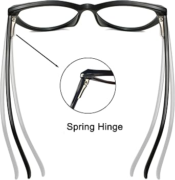 Blue Light Glasses Cateye Women Fake Eyeglasses Anti Eye Strain Computer Glasses Clear Lens