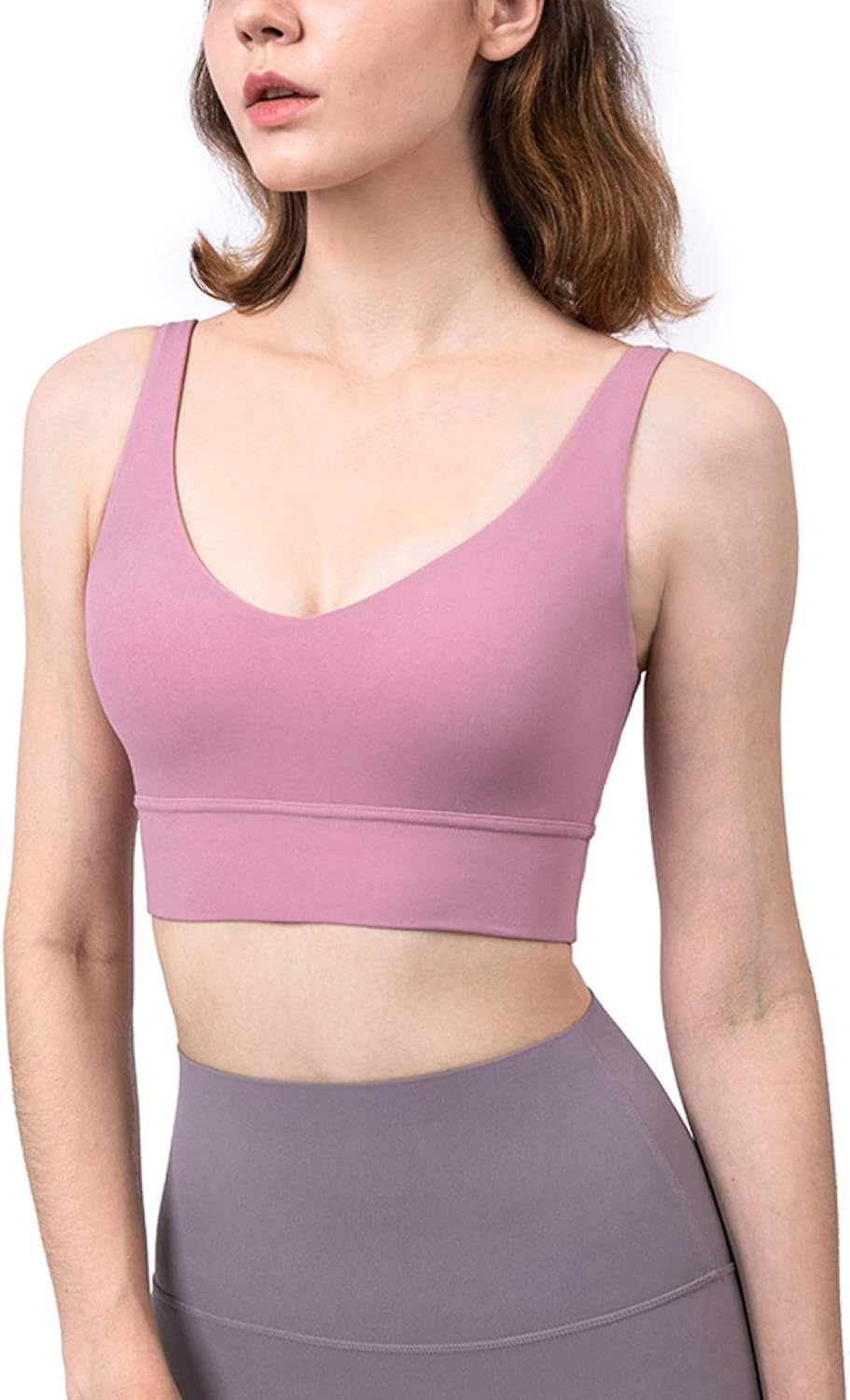 Cwang SportBH Damen Yoga BH mit Polstern Kreuz Rücken Sport Bustier
