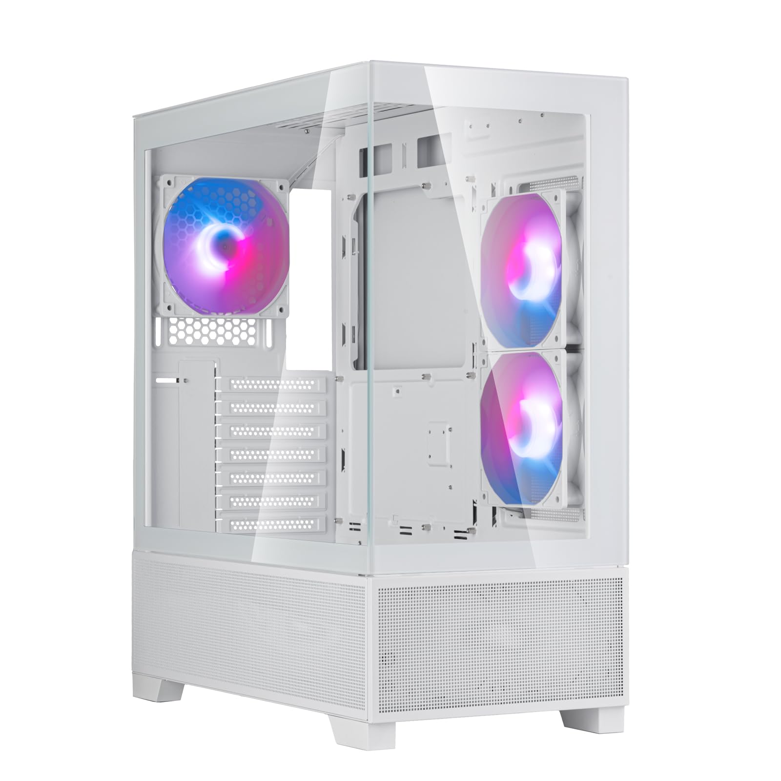 SilverStone Technology Lucid 05 Exquisite ATX Chassis with a Bold 270° Panoramic View, SST-LD05-W-ARGB
