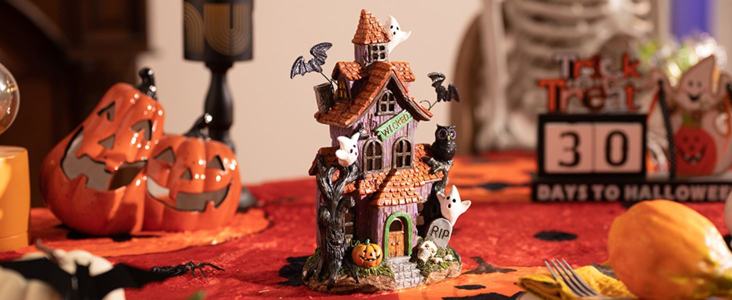 Valery Madelyn Halloweenkrans 30cm, brutale traktaties of onbreekbare Halloweenballen ornamenten, Halloween lichtdecoratie voor de voordeur, wanddecoratie, feest