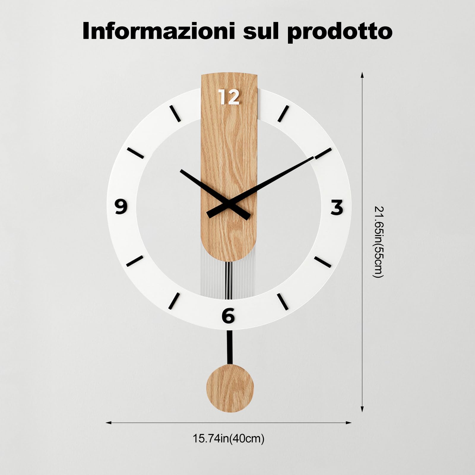 Ergocar Decorazione Per La Casa Orologio Iin Metallo Assalto Semplice Cucina Decorativa Cronometro Silenzioso Orologio In Metallo Moderno è Adatto Per Soggiorno, Ufficio,Cucina