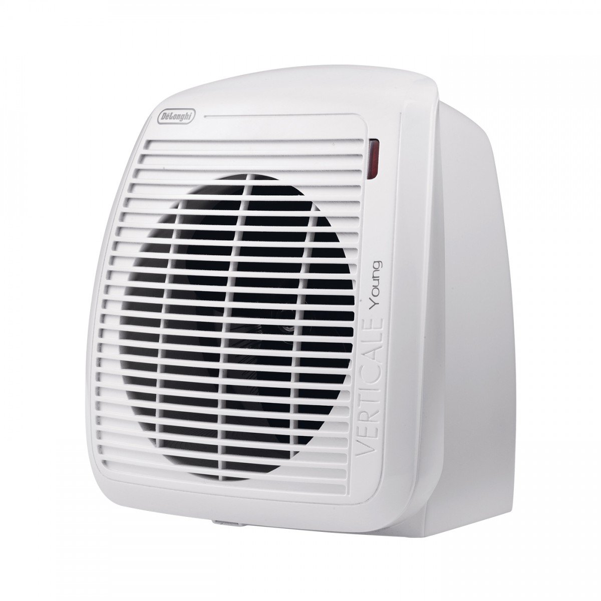 De'Longhi Verticale Young HVY1020 WH Heizlüfter, Anti-Frost-Funktion, Sicherheitsthermostat, IP21-Tropfschutz, Räume bis zu 60 m3, 2000 W, Weiß