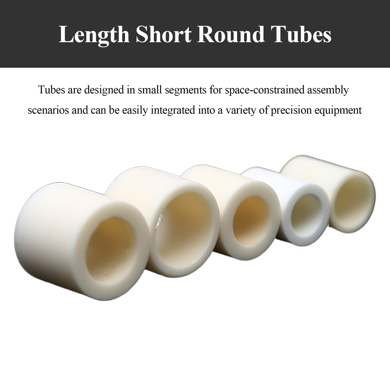 Tubo in ceramica di allumina al 95% da 10 pezzi 4x6mm Isolamento a foro singolo 10-30mm for progetti elettronici e scientifici(4x6x16mm)