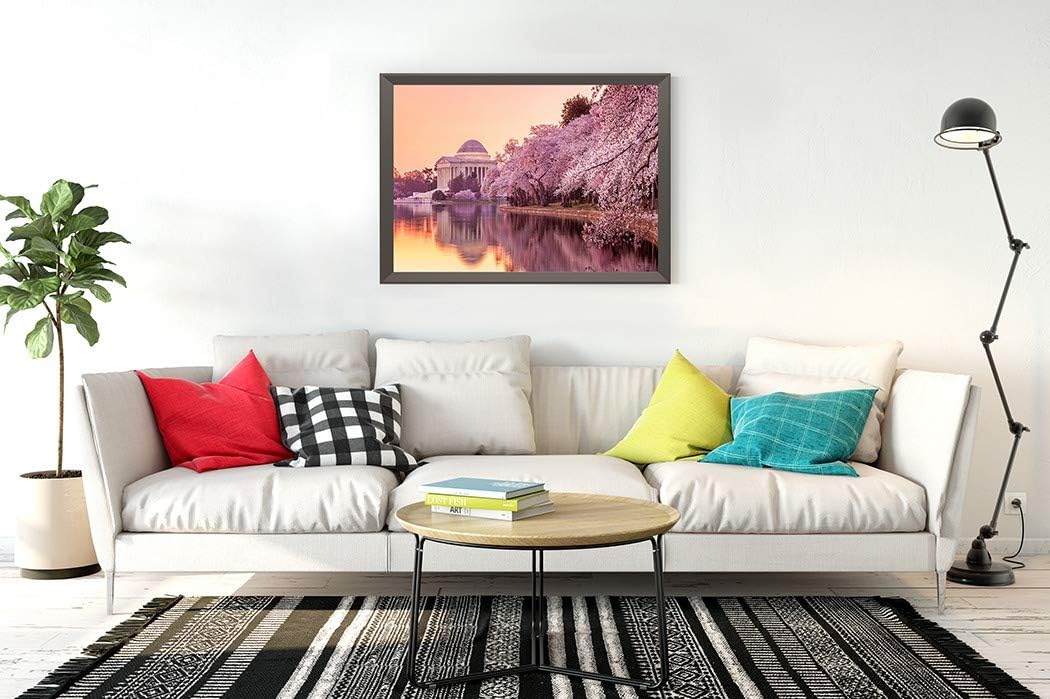 DIY 5D Diamond Painting Kit Memorial During Cherry Festival Dc Panorama 16" X 20" Adult Full Drill Rhinestone Cross Stitch Art Crafts for Home Decoration