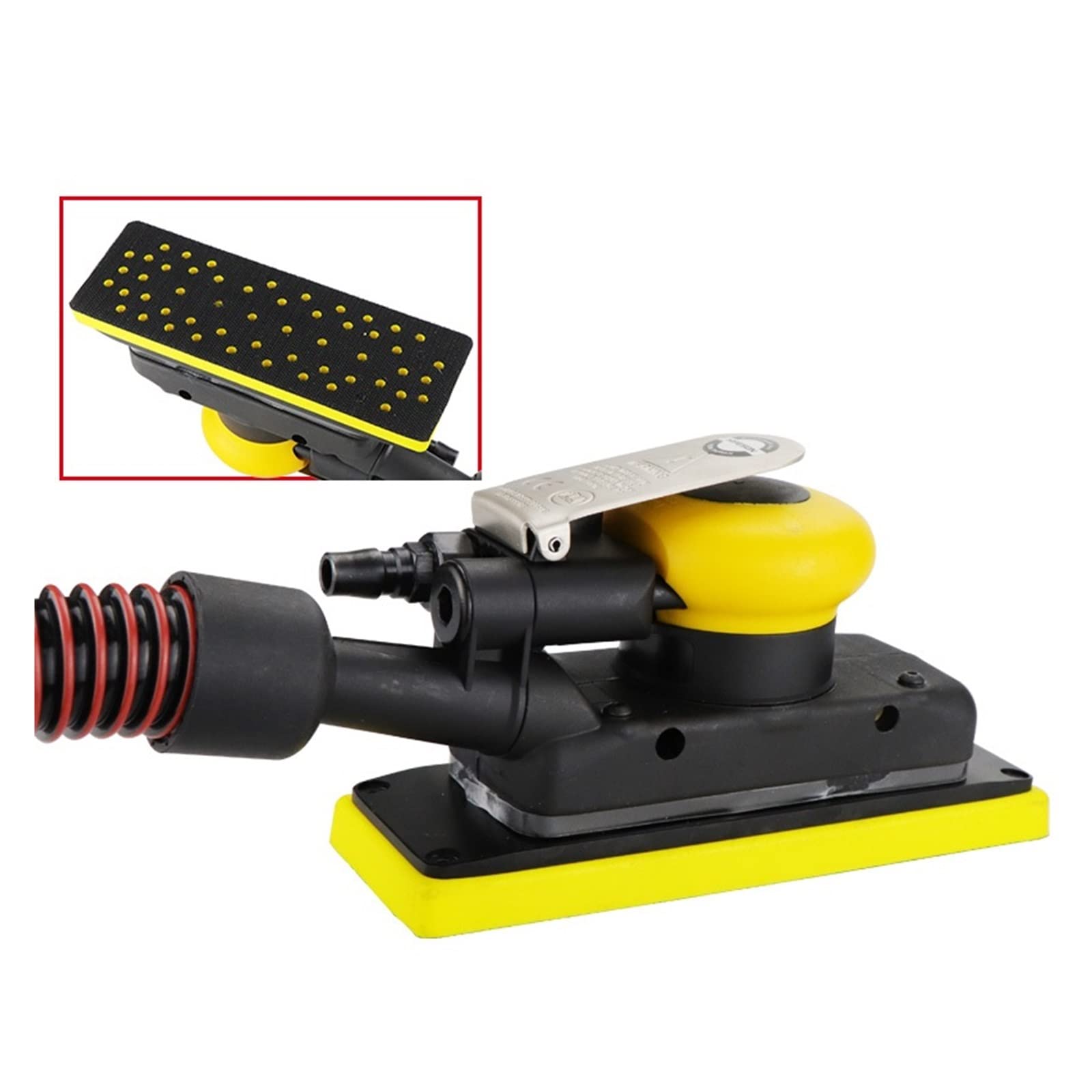 Handheld Metal Burnishing Machine Pneumatic Orbital Sander Air Grinder 88A/98A Vacuum Eccentric Polishing/Grinding Tools ,Wysoka wydajność(70x198MM)