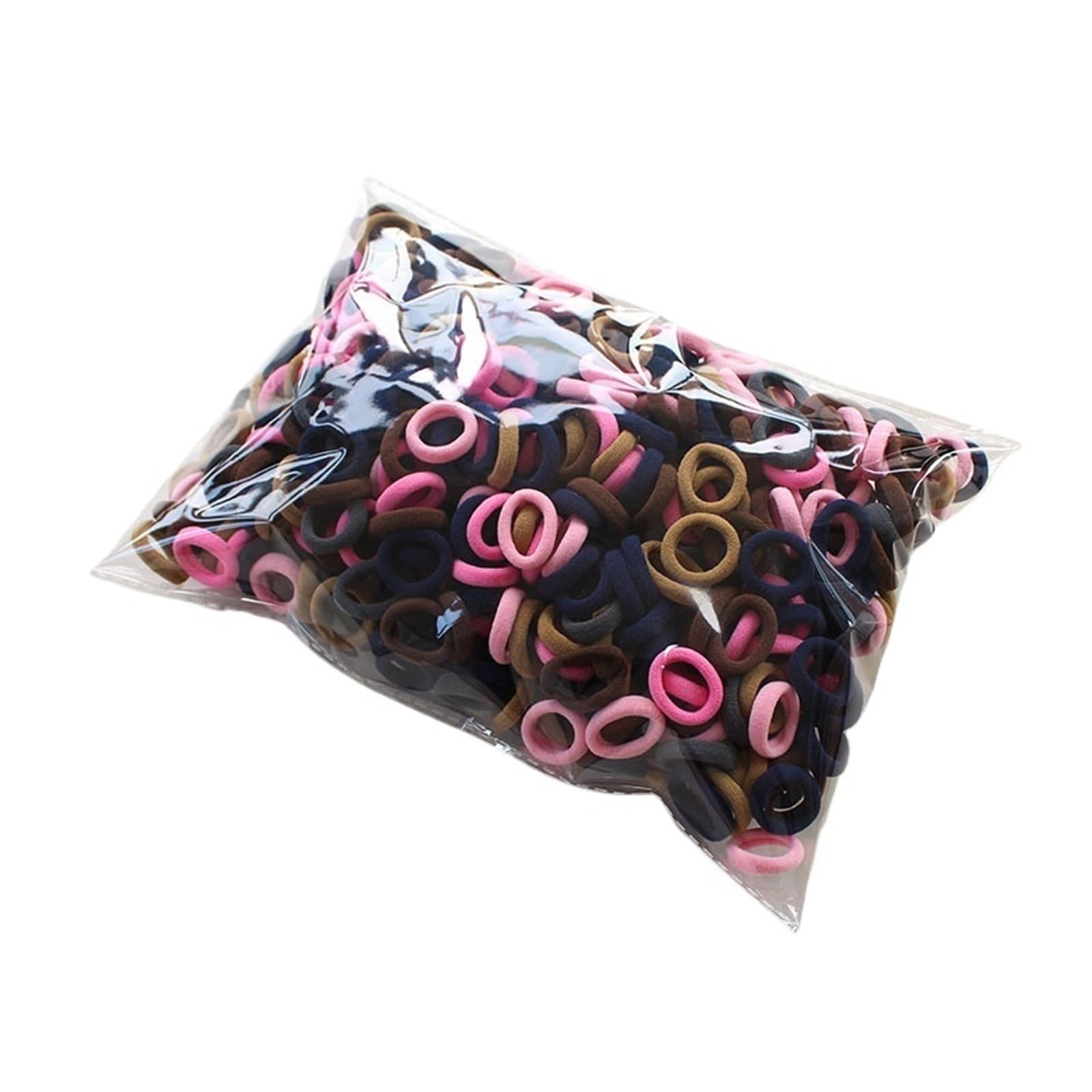 100/300/500 lazos elásticos de nailon coloridos for el pelo(C065-style1,300pcs)