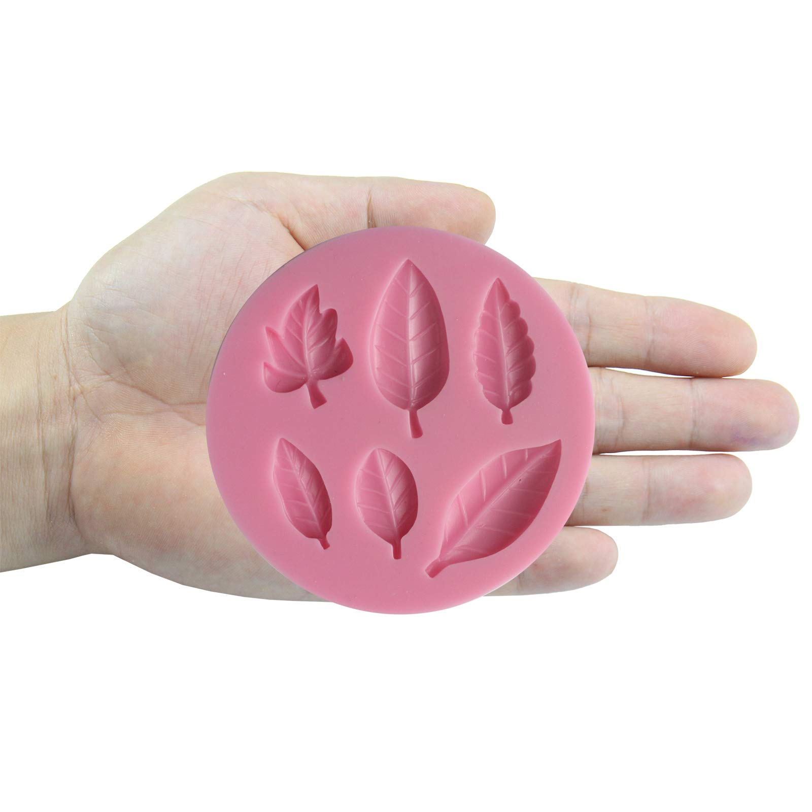 LTISHABILTD 6 Pièces Moule En Silicone Pour Feuilles, Moule 3D Pour