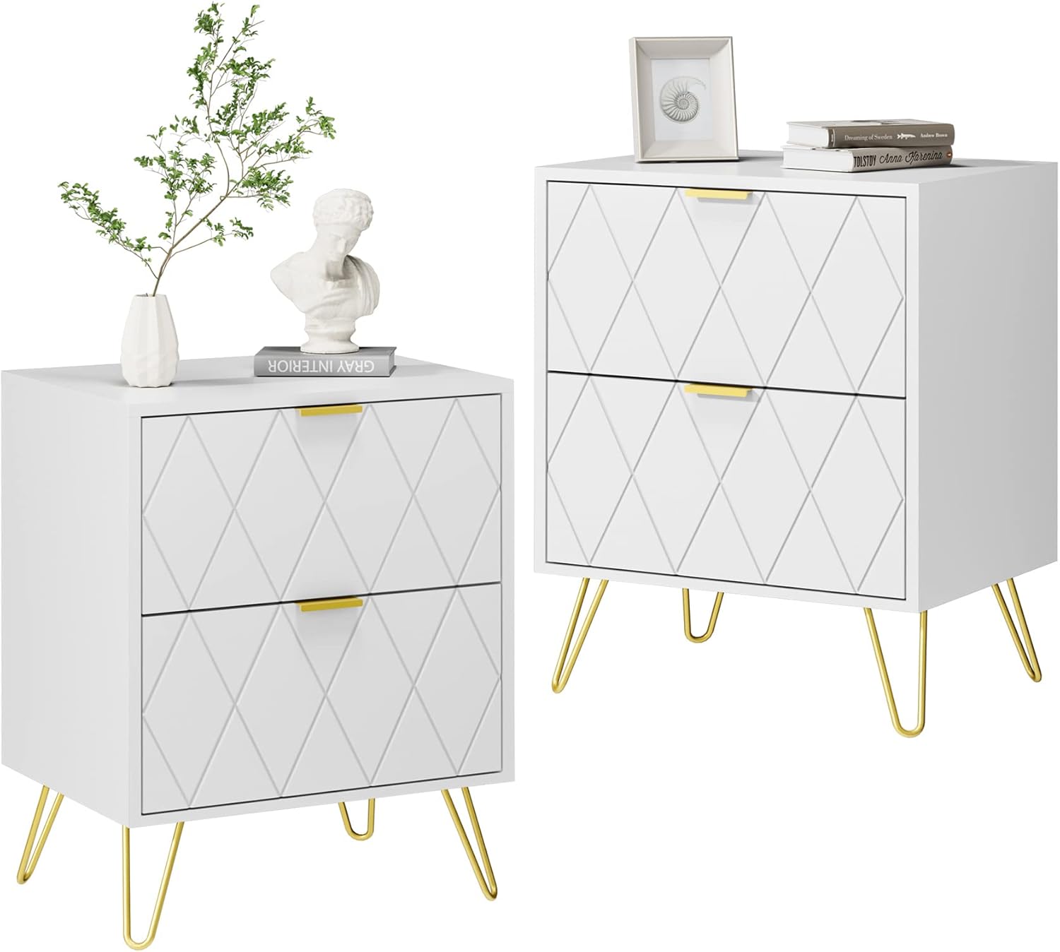 White Modern Side Table
